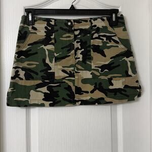 Agaci too camouflage print mini skirt size S